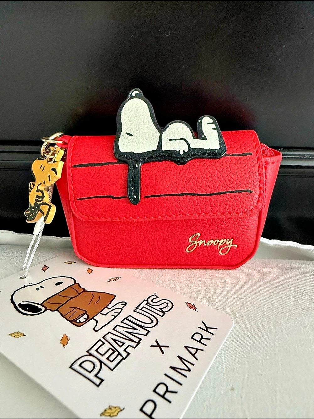 Primark & Peanuts Snoopy and Woodstock coin purse and bag charm
